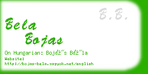 bela bojas business card